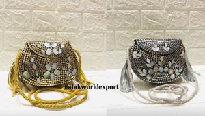 Designer Metal Clutch Bag
