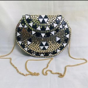 Designer Metal Clutch Bag