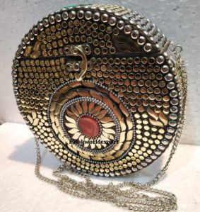 Ladies Metal Clutch Bag