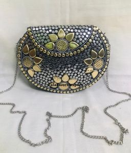 Ladies Metal Clutch Bag