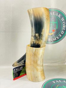 Viking Drinking Horn with Stand