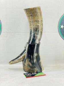 Viking Drinking Horn with Stand