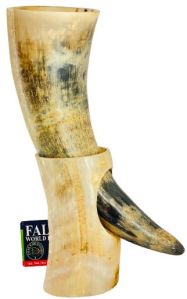 Viking Drinking Horn with Stand