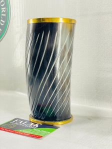 Viking Drinking Horn Glass With Brass Rim