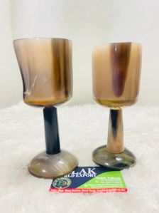 Horn Wine Glass Set
