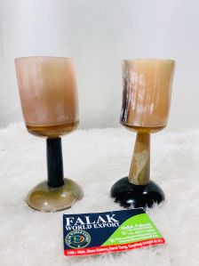 Horn Wine Glass Set