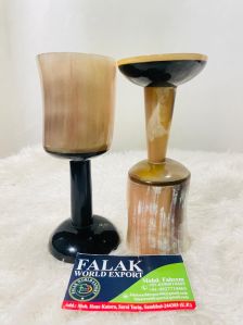 Horn Wine Glass Set