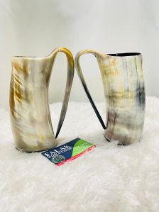 Horn Beer Mug Set of 2