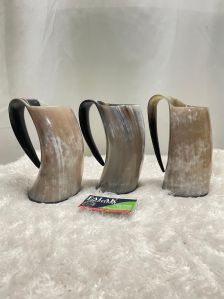 Horn Beer Mug Set of 3
