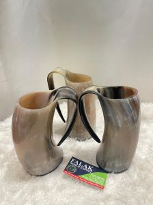 Horn Beer Mug Set of 3