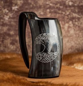 Horn Beer Mug