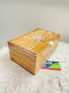 Rectangle Wooden Jewellery Storage Box
