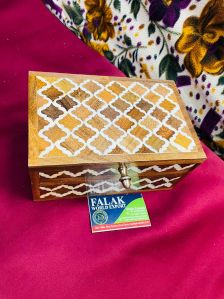 Rectangle Bone Inlay Jewellery Box