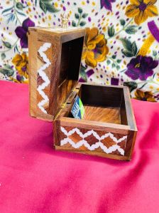 Rectangle Bone Inlay Jewellery Box