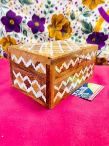 Rectangle Bone Inlay Jewellery Box