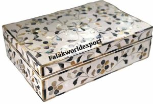 Pearl Inlay Wooden Jewellery Box