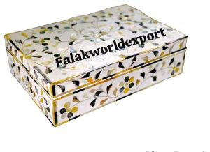 Pearl Inlay Wooden Jewellery Box