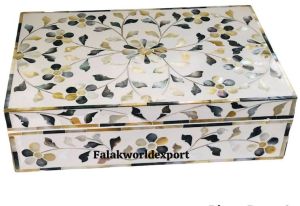 Pearl Inlay Wooden Jewellery Box