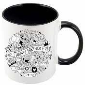 3 Tone Black Ceramic Coffee Mug