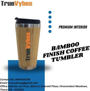 Bamboo Finish Coffee Tumbler