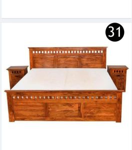 Wood box bed