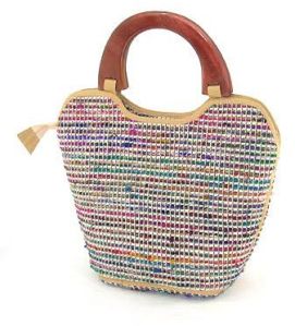 Multi Color Embellished Tote Bag
