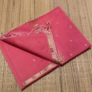 Maheshwari Handloom Silk Cotton Zari Booti Saree