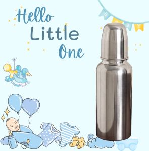 Voik Vega Round Stainless Steel Baby Feeding Bottle 240ml