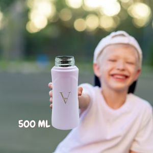 Voik Kiddo Pink Screw Water Bottle 500ml