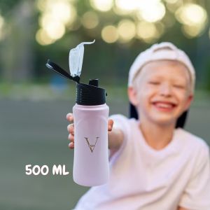 Voik Kiddo Pink Flip Cap Water Bottle 500ml