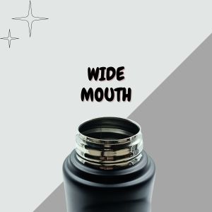 Voik Kiddo Black Screw Water Bottle 500ml