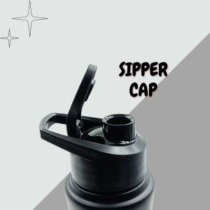Voik Kiddo Black Sipper Water Bottle 500ml