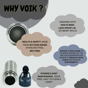 Voik Kiddo Matt Sipper Water Bottle 500ml