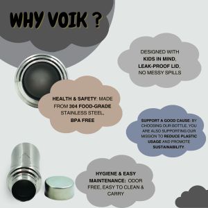 Voik Kiddo Matt Screw Water Bottle 500ml