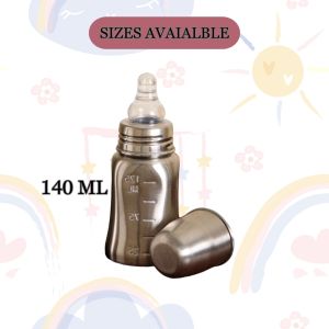 Voik Vega Cube Stainless Steel Baby Feeding Bottle 140ml
