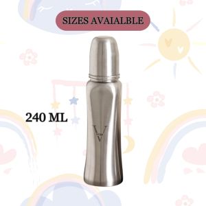 Voik Vega Cube Stainless Steel Baby Feeding Bottle 240ml