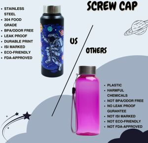 Voik Qubo Astro Stainless Steel Screw Water Bottle 750ml
