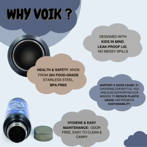 Voik Qubo Astro Stainless Steel Screw Water Bottle 750ml