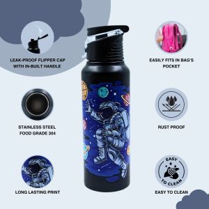 Voik Uniqo Astro Stainless Steel Flip Cap Water Bottle 750ml