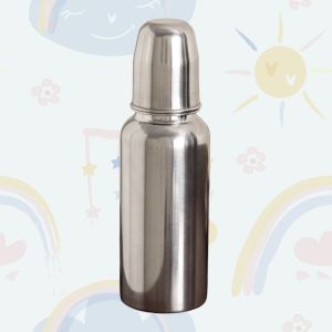 Voik Vega Round Stainless Steel Baby Feeding Bottle 240ml