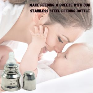 Voik Vega Stainless Steel Baby Feeding Bottle 80ml