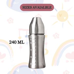 Voik Vega Wide Stainless Steel Baby Feeding Bottle 240ml