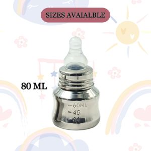 Voik Vega Stainless Steel Baby Feeding Bottle 80ml