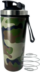 Voik Printed 800ml Gym Shaker Bottle