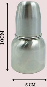 Voik Vega Round Stainless Steel Baby Feeding Bottle 80ml