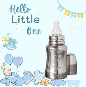 Voik Vega Stainless Steel Baby Feeding Bottle 140ml
