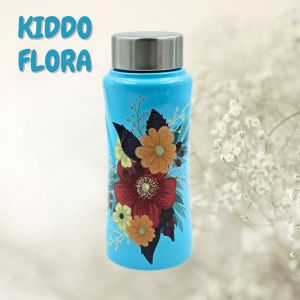 Voik Kiddo Flora Stainless Steel Screw Water Bottle 500ml