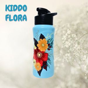 Voik Kiddo Flora Stainless Steel Sipper Water Bottle 500ml