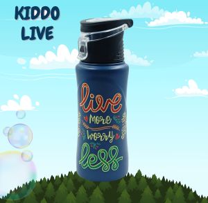 Voik Kiddo Live Stainless Steel Flip Cap Water Bottle 500ml