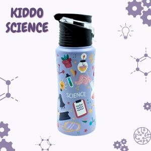 Voik Kiddo Science Stainless Steel Flip Cap Water Bottle 500ml